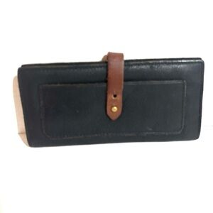 Madewell Black Leather wallet Card Holder